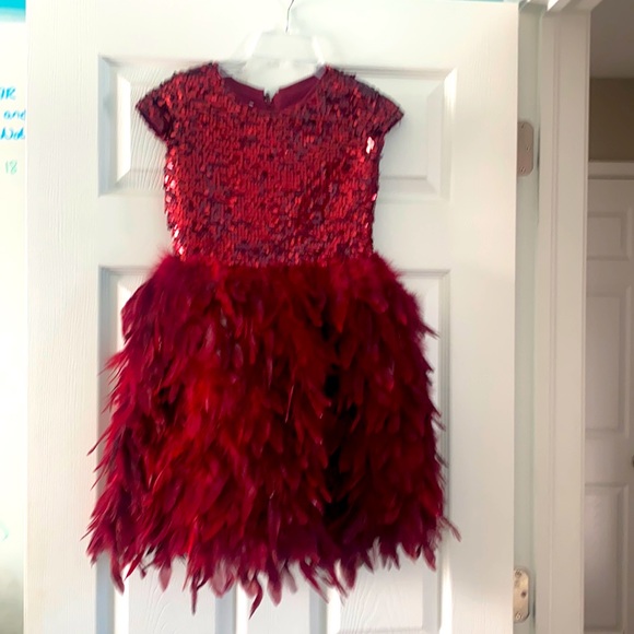 Chasing fireflies sequin and feather dress!